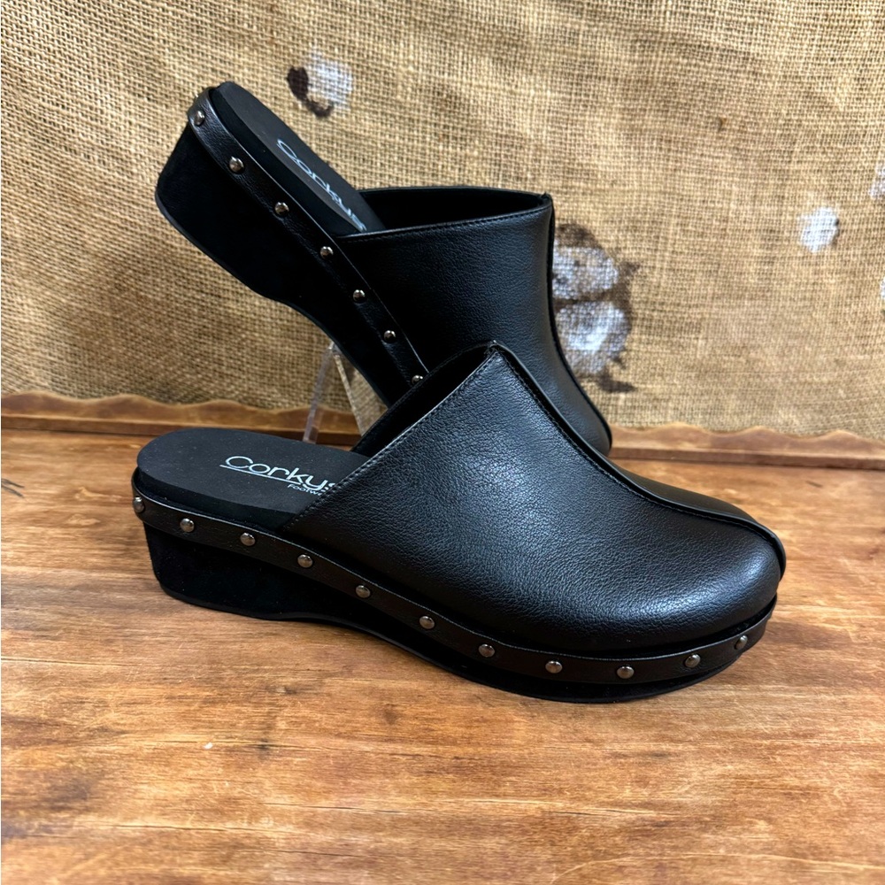 NIB, Corkys Footwear, Newbie, Black, 2 Inch Heal